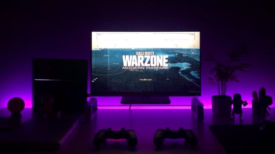 Warzone on a TV