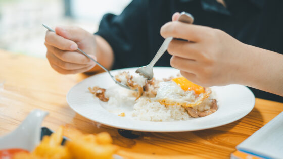 person eating